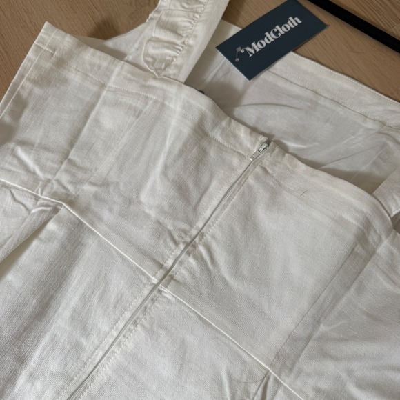 Modcloth White Ruffle Mini Dress - Picture 6 of 6